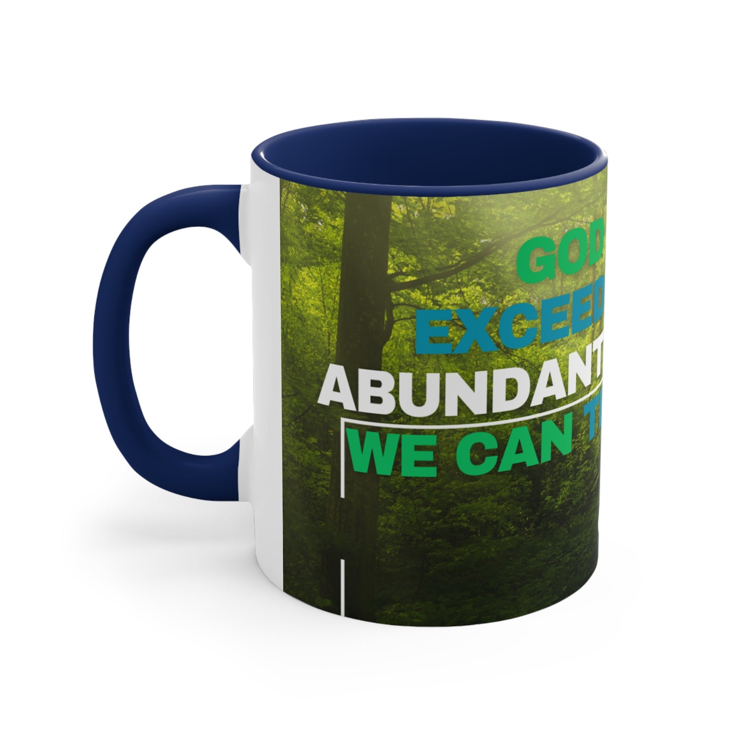 GOD Can Do All Things Accent Coffee Mug, 11oz