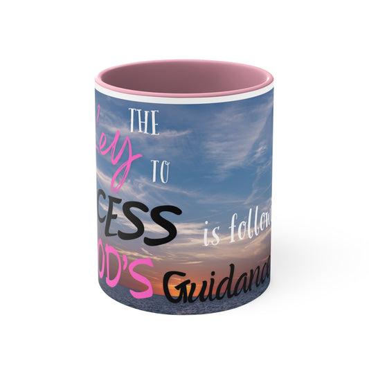 Follow Gods Guidance Accent Coffee Mug, 11oz