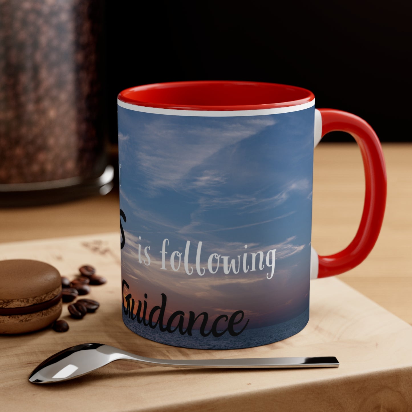 Follow Gods Guidance Accent Coffee Mug, 11oz