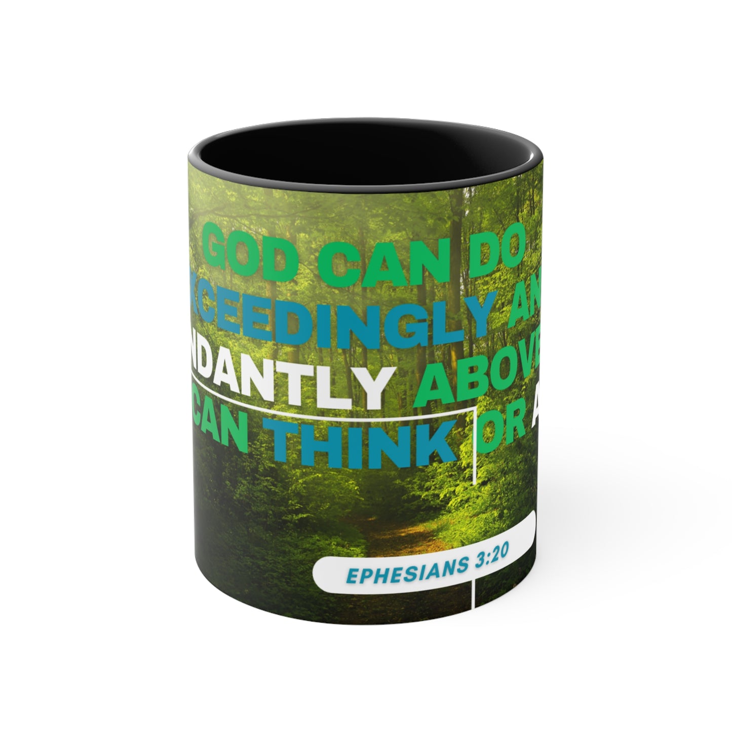 GOD Can Do All Things Accent Coffee Mug, 11oz