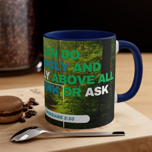 GOD Can Do All Things Accent Coffee Mug, 11oz