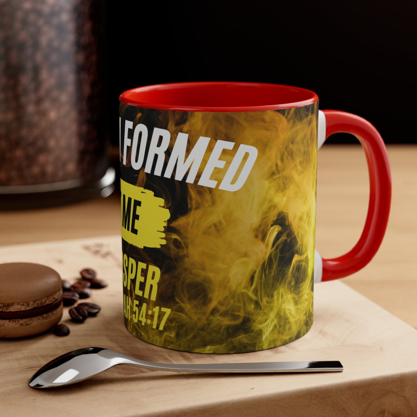 No Weapon Formed Accent Coffee Mug, 11oz