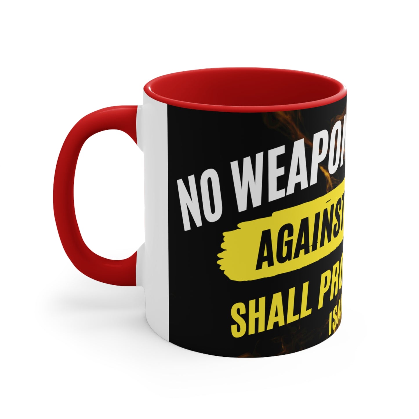 No Weapon Formed Accent Coffee Mug, 11oz