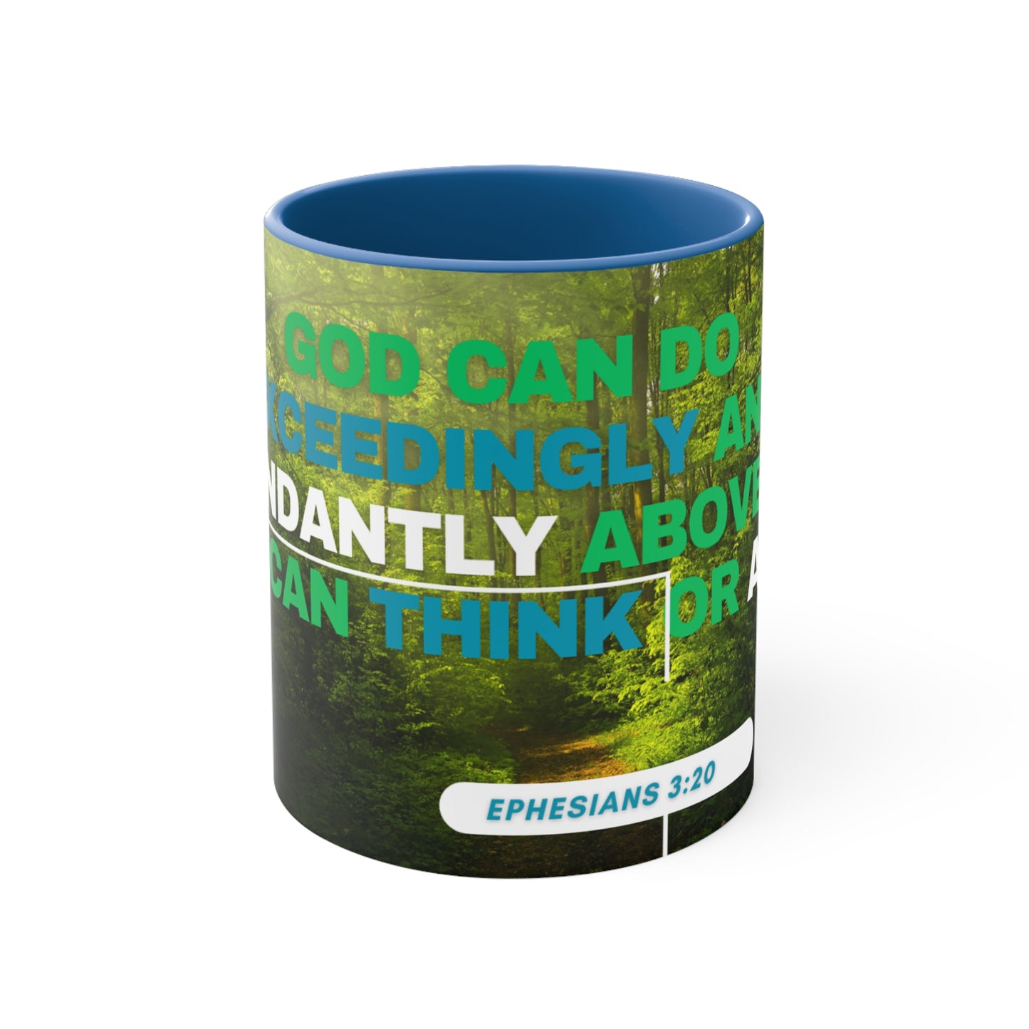 GOD Can Do All Things Accent Coffee Mug, 11oz