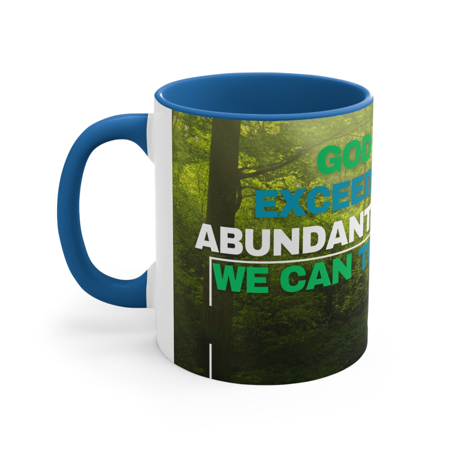 GOD Can Do All Things Accent Coffee Mug, 11oz